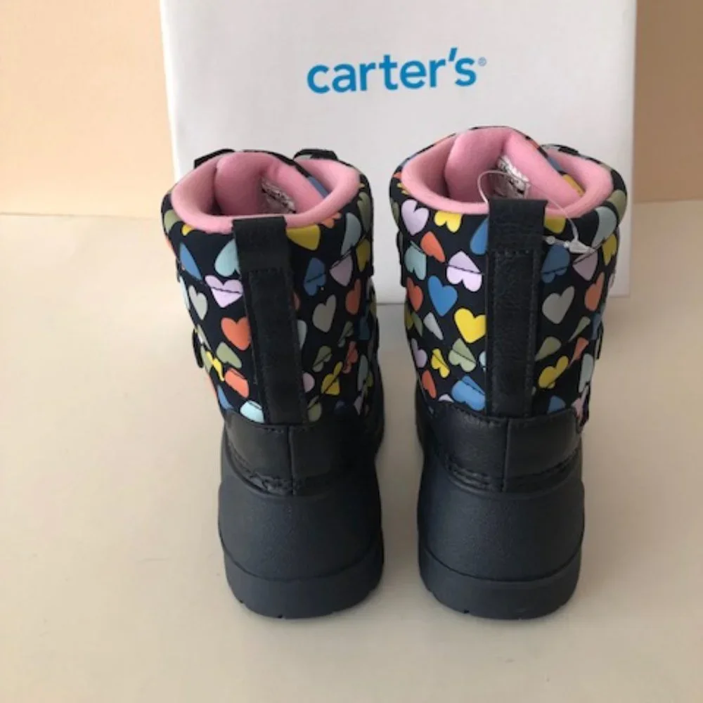 CARTERS Deltha Lug Sole Boot. Waterproof snow boot. girl. Size: 12